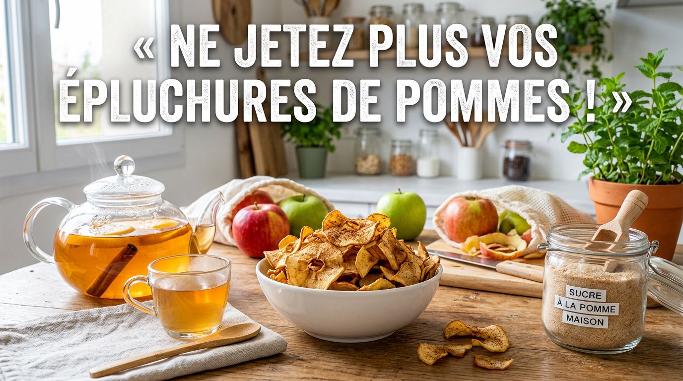 Épluchures de pommes : 7 recettes zéro déchet pour ne plus les jeter