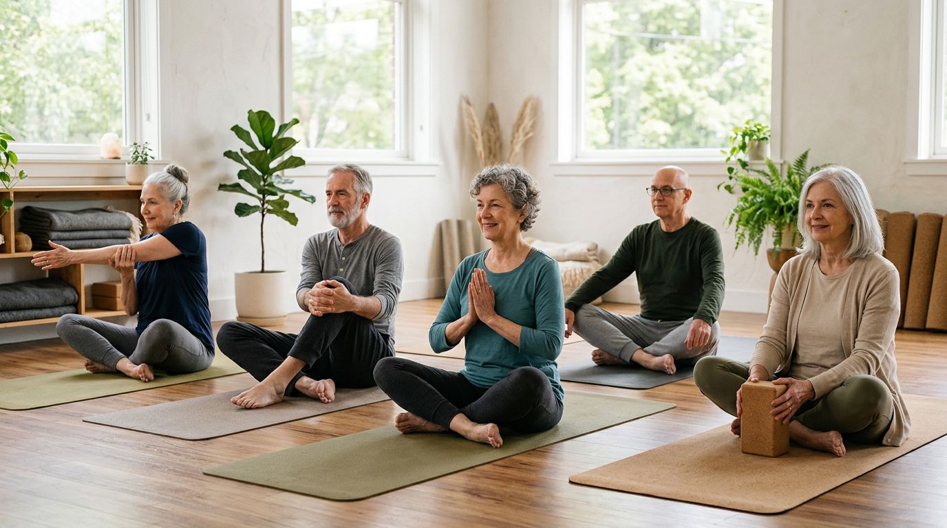 Yoga doux senior : comment débuter avec un équipement simple et durable ?