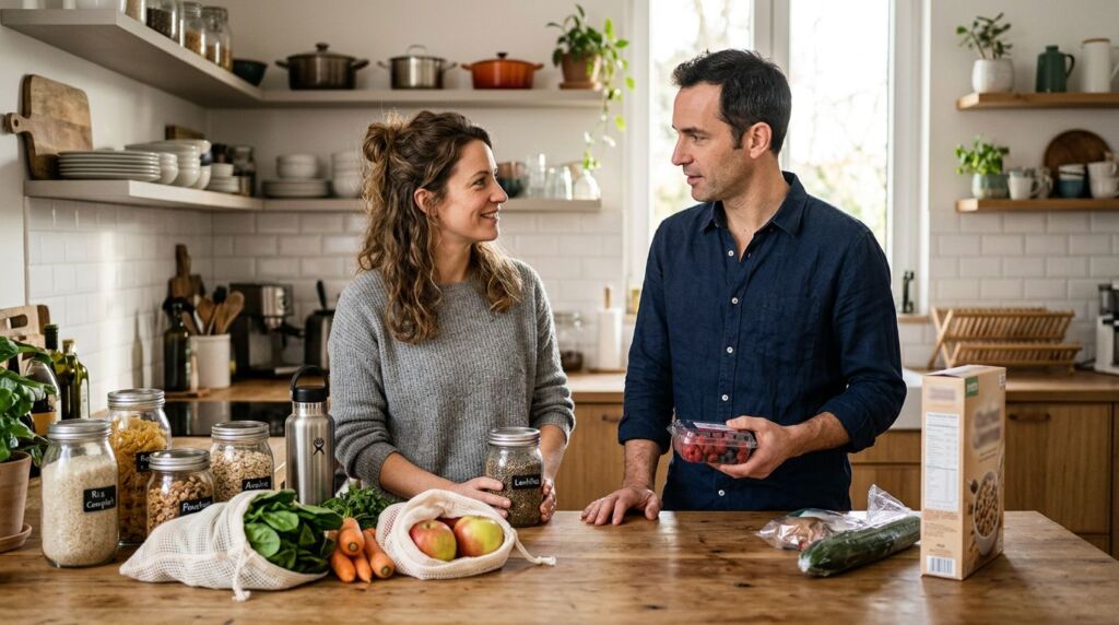 Zéro déchet en couple : convaincre son partenaire
